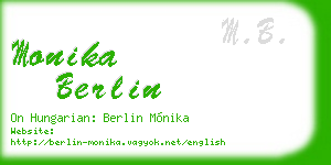 monika berlin business card